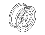 36111095006 - Suspension: Wheel, Steel for BMW: 318i, 318is, 323i, 323is, 325i, 325is, 328i, 328is, M3, Z3 Image