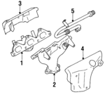 MD158139 - : Heat Shield for Mitsubishi: 3000GT, Diamante Image