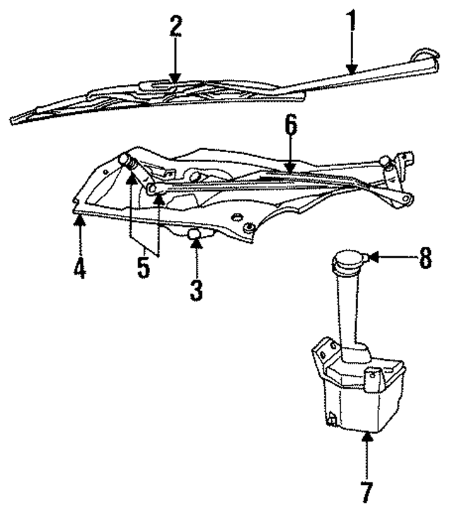 4769121 - Wiper &amp; Washer: Wiper Motor for Mopar Image