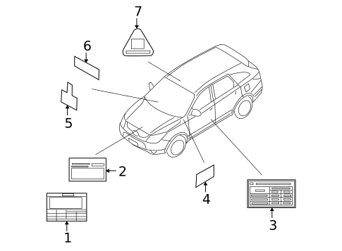 Labels for 2010 Hyundai Veracruz #0