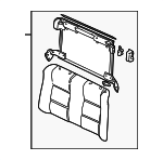 4804449 - : Seat Back Assembly for Saab: 9-3 Image