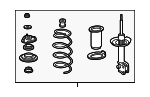 51601SJCA06 - Suspension: Strut Assembly for Honda: Ridgeline Image