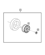 1BK47SZ0AB - Mopar Accessories - Component Parts: Aluminum Wheel for Mopar Image
