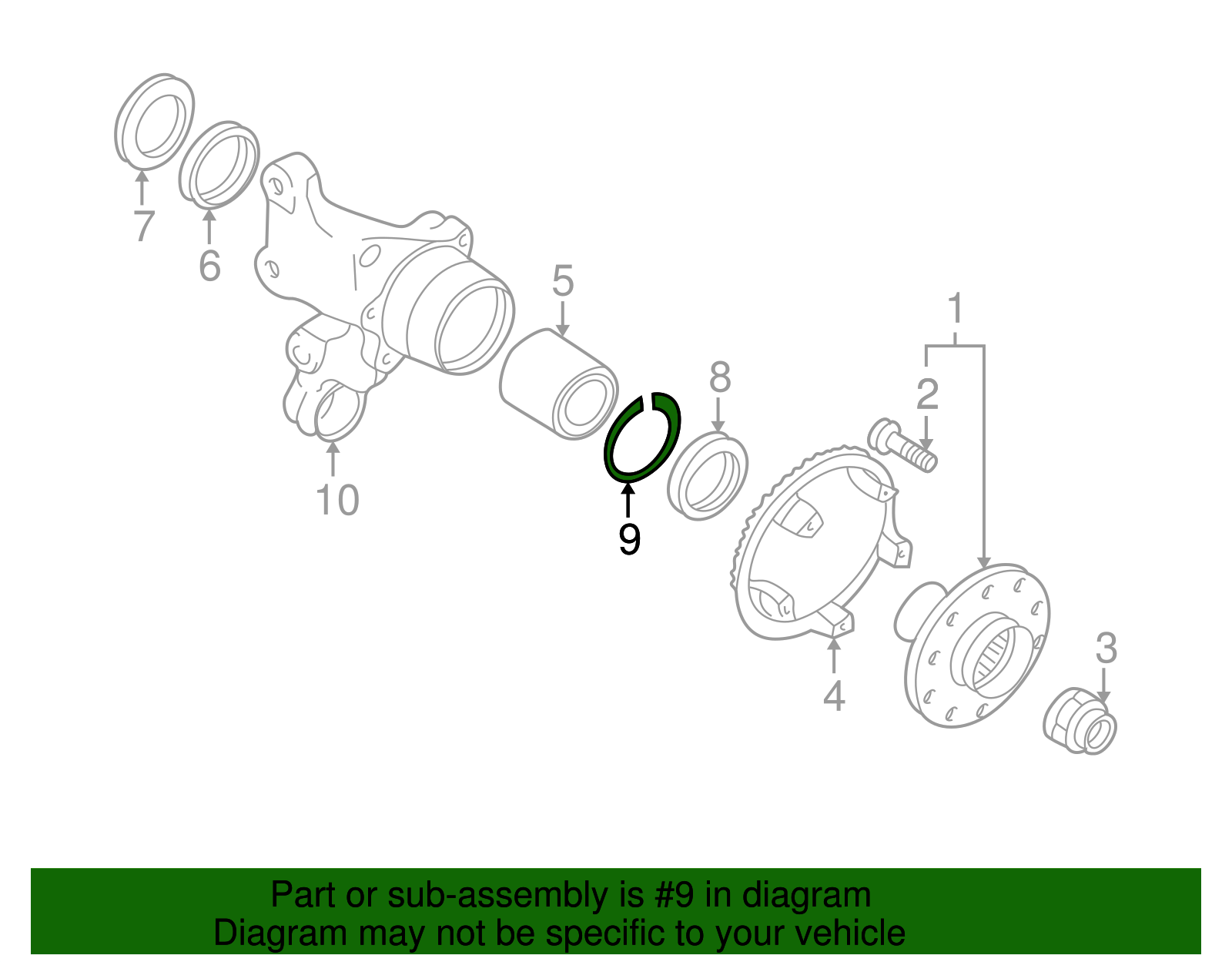 1990-2008 Subaru Snap Ring 28035AA040 | OEM Parts Online