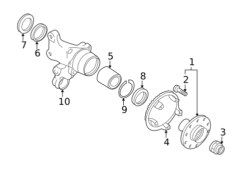 Hub Assembly for 1996 Subaru Impreza #0