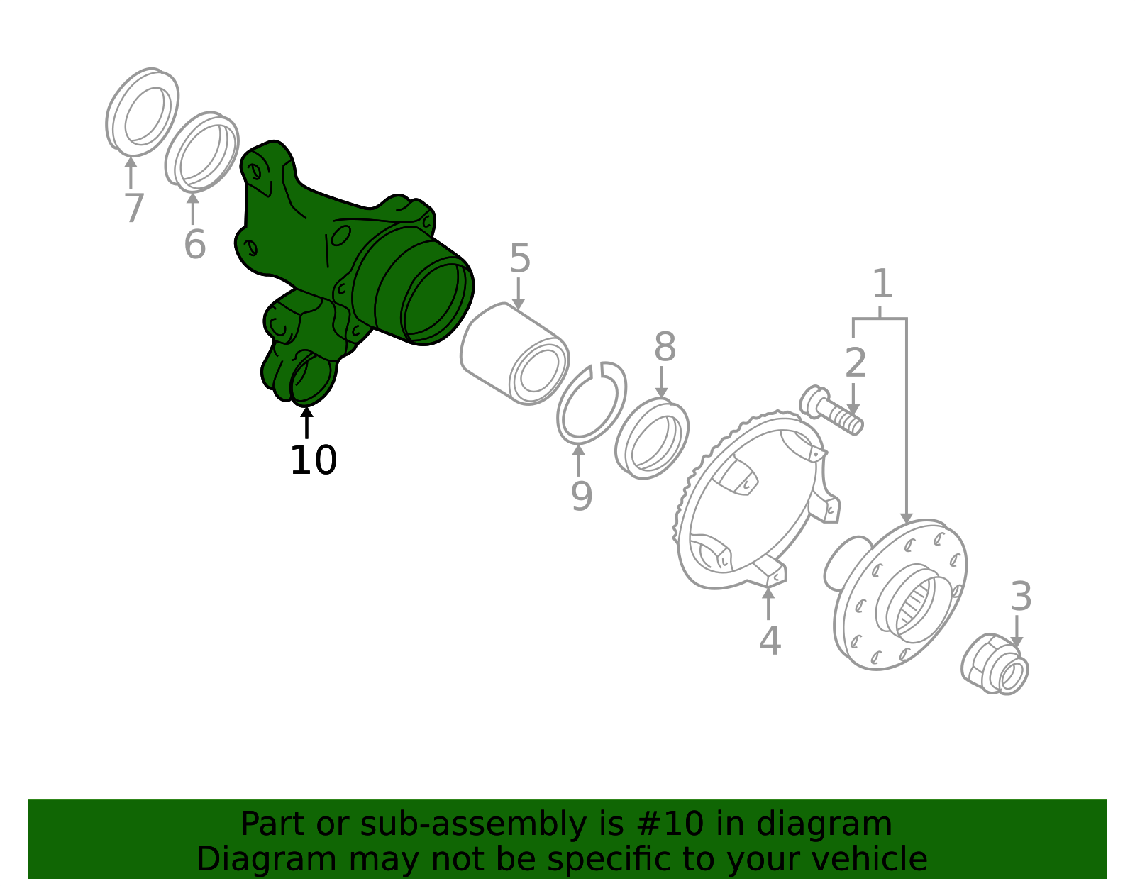 28411AA000 - Knuckle 1990-2001 Subaru | Subaru Direct Wholesale