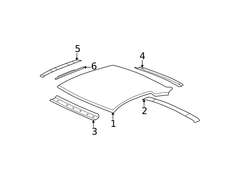 Roof & Components for 2003 Oldsmobile Alero #1