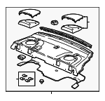 92285586 - Body: Pkg Tray Trim for GM Image