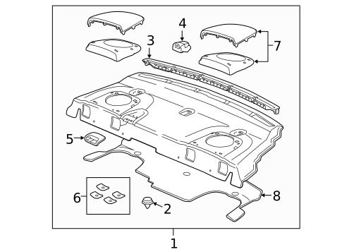 Interior Trim - Rear Body for 2017 Chevrolet SS #1