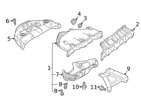 Exhaust Manifold for 2025 Mitsubishi Outlander Sport #0