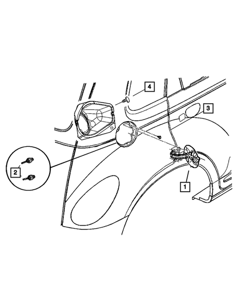 Pick-up Box and Fuel Filler Door for 2009 Chrysler PT Cruiser #0