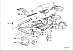 23711130250 - Vehicle Trim: Square Headed Bolt for BMW Image