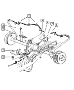 52128265AC - : Brake Tube, Left for Mopar Image