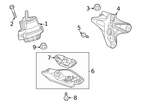 Engine & Trans Mounting for 2025 Cadillac CT4 #0