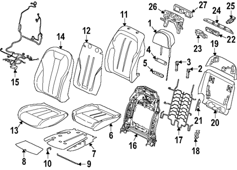 Driver Seat Components for 2025 BMW X5 #2