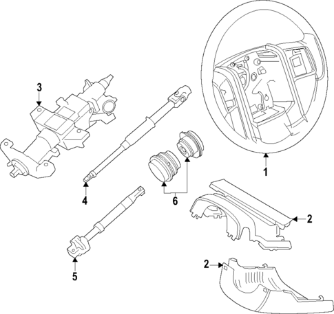 Steering Column for 2024 Ford Explorer #0