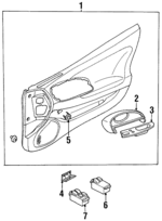 MB917129 - Body: Door Trim Panel Pocket Bracket for Chrysler: Sebring | Dodge: Avenger Image