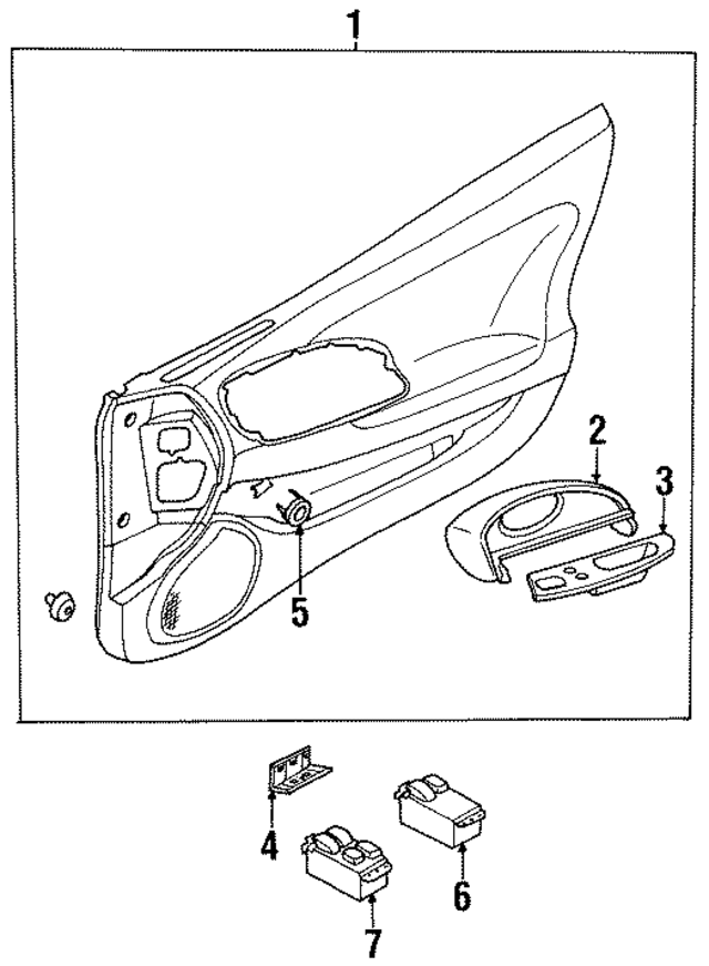 MR611053 - Body: Door Interior Trim Panel for Mopar Image