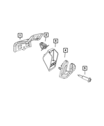 68359301AA - Interior Trim: Coat Hook Bracket, Left for Mopar Image