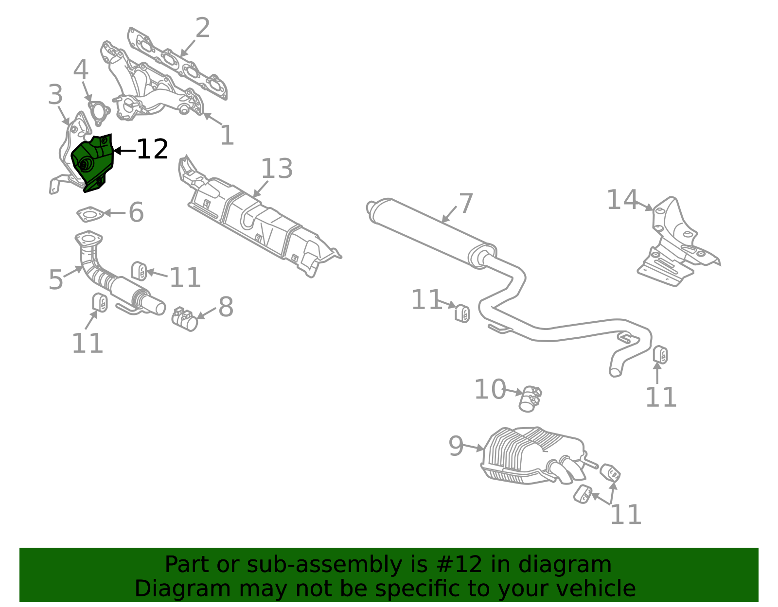 Genuine Catalytic Converter Heat Shield for 2003-2011 Saab | Part ...