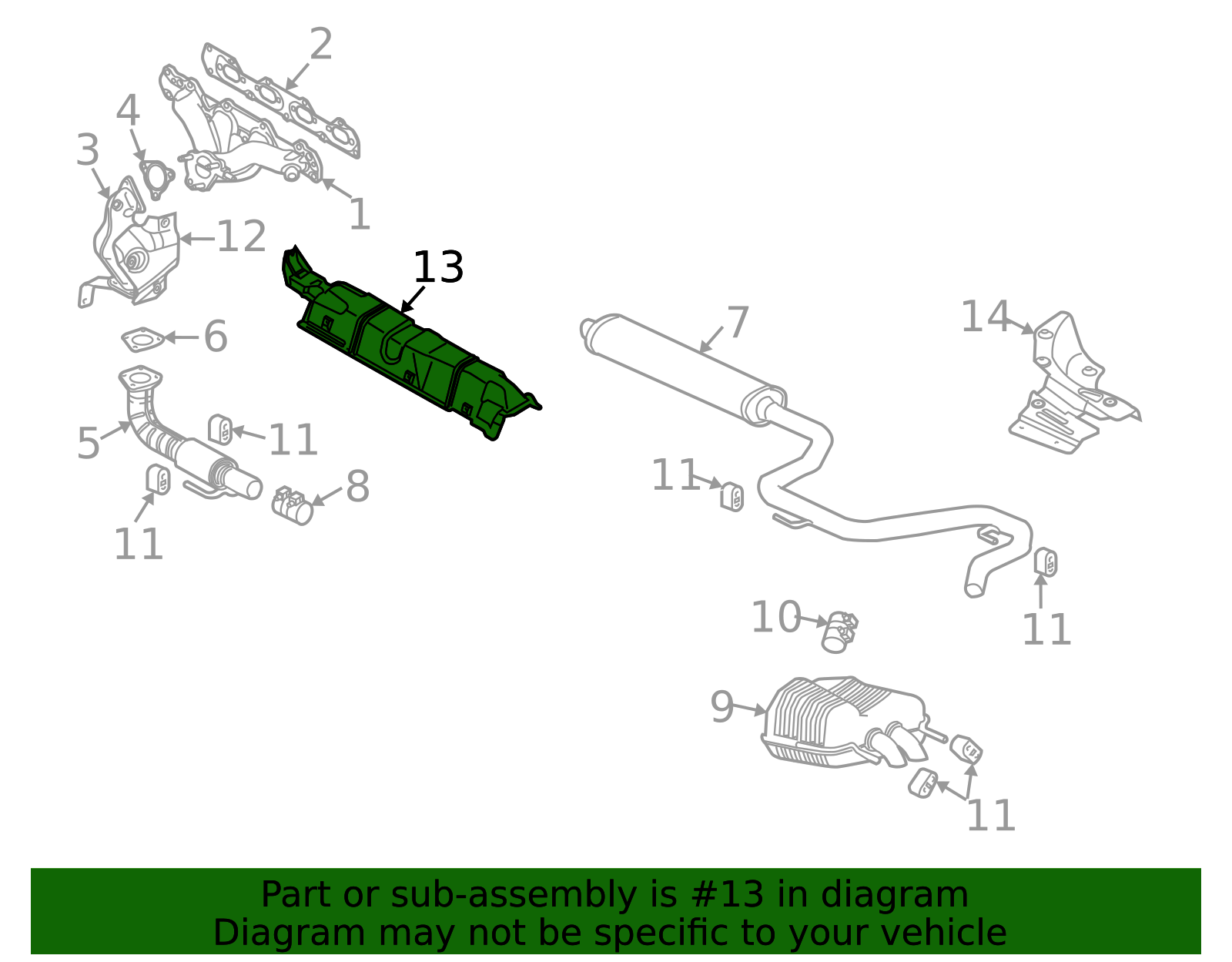 Genuine Exhaust Heat shield for 2003-2011 Saab | Part# 12782089 | Over ...