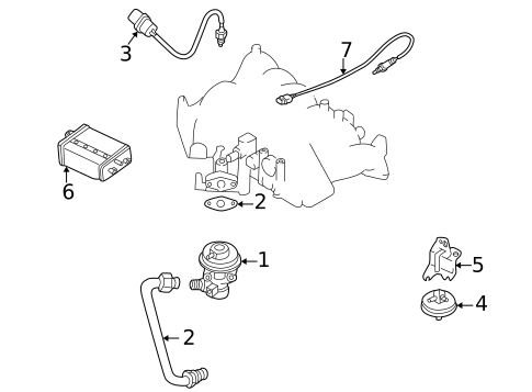 Emission Components for 1998 INFINITI QX4 #0