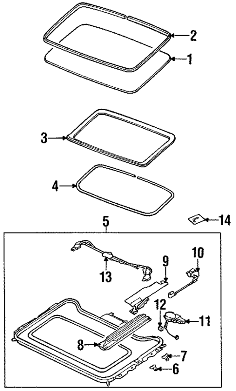 Sunroof for 1996 Subaru SVX #0