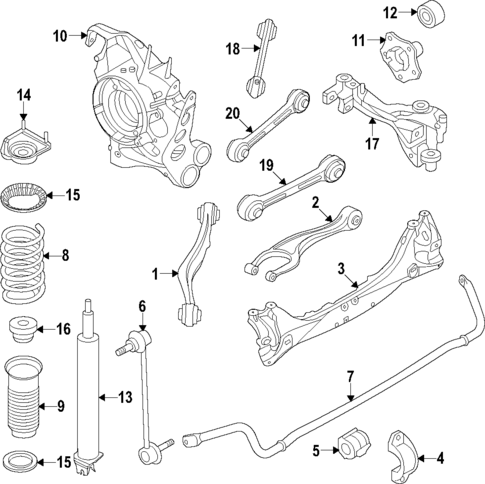 Rear Suspension for 2020 Porsche 911 #0