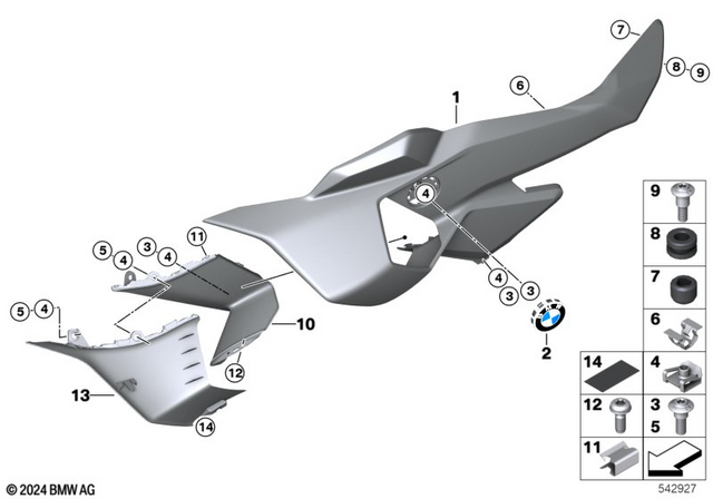 36136850834 - Frame and Mounting Parts: Wheel Center Cap with Chrome Ring - BMW for BMW-Motorrad Image