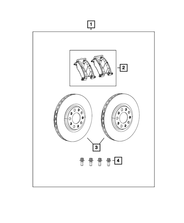 68250488AA - : Disc Brake Rotor for Mopar Image