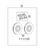 68250488AA - Mopar Accessories - Component Parts: Brake Rotor, Left for Mopar Image
