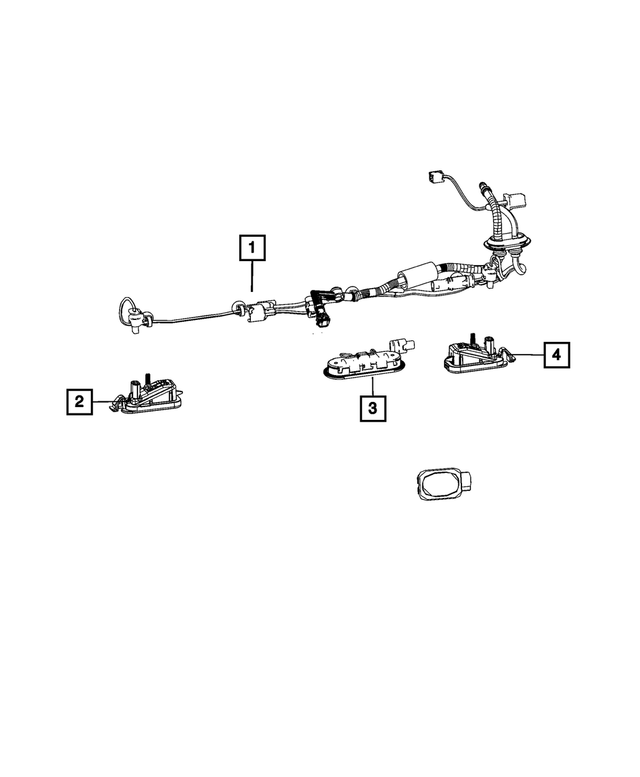 68646419AA - Electrical: License Lamp Wiring for Mopar Image