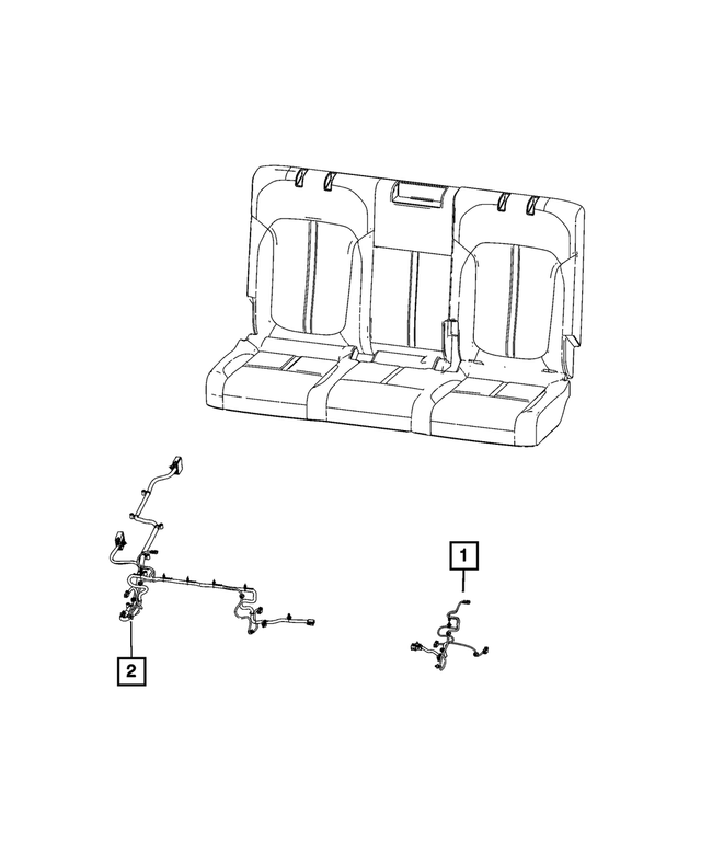 68547736AA - : Rear Seat Wiring for Mopar Image
