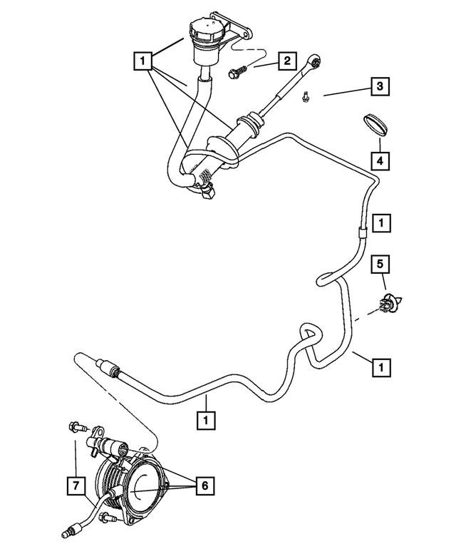 4670268 - Clutch: Clutch Tube Clip for Mopar Image image