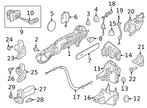 Rear Door for 2020 Jaguar I-Pace #1
