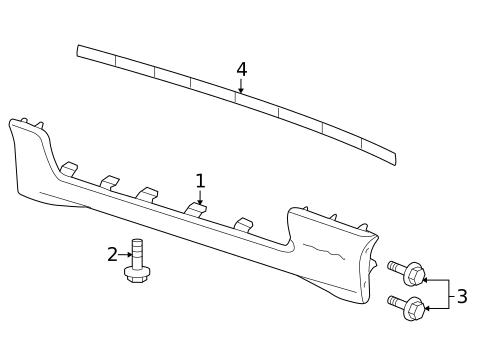Exterior Trim - Pillars for 2004 Pontiac Sunfire #0