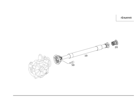 Front Axle Differential Propeller Shaft for 2008 Mercedes-Benz C300 #0