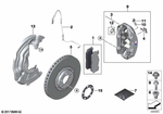 34117850463 - : Caliper Housing Left for BMW Image