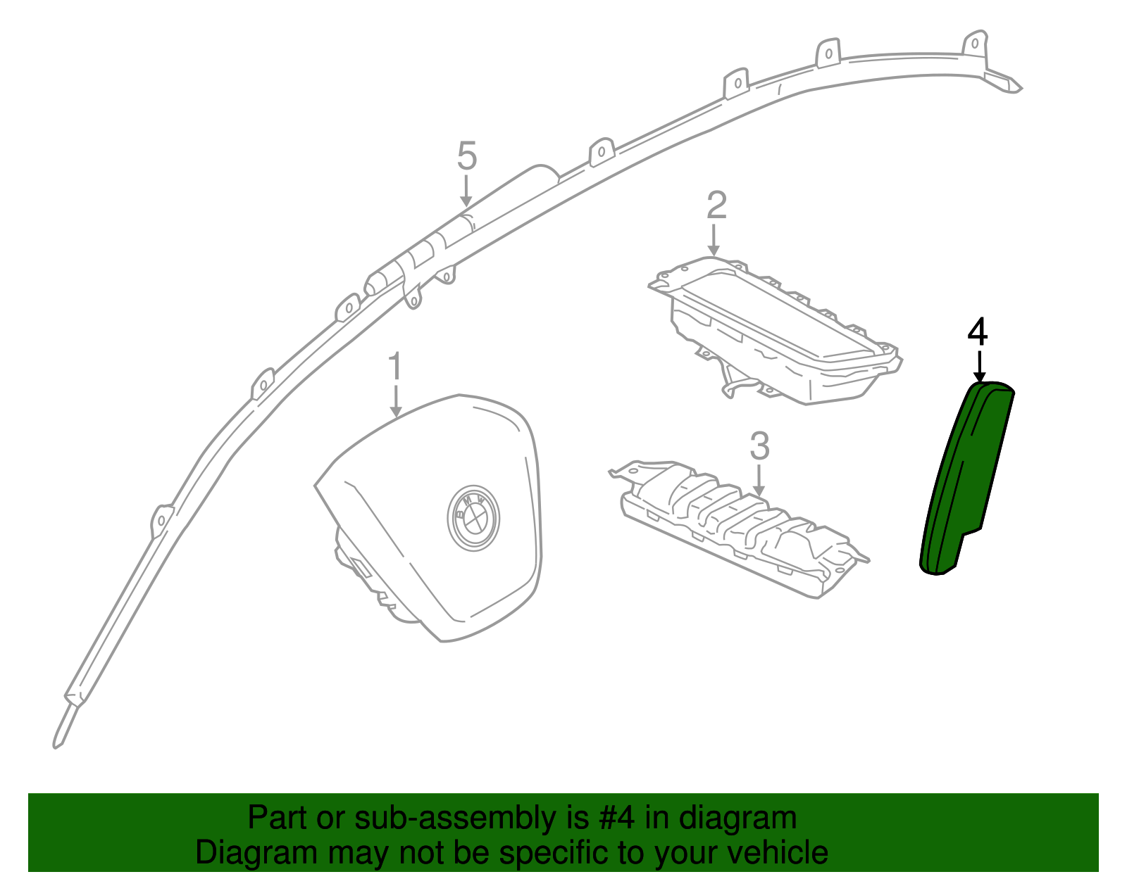 Side Impact Inflator Module - BMW (72127362899)