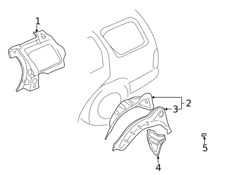 Inner Structure for 2003 INFINITI QX4 #0