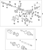 84798161 - Front Drive Axle: Companion Flange for Chevrolet: Silverado 1500 | GMC: Sierra 1500 Image
