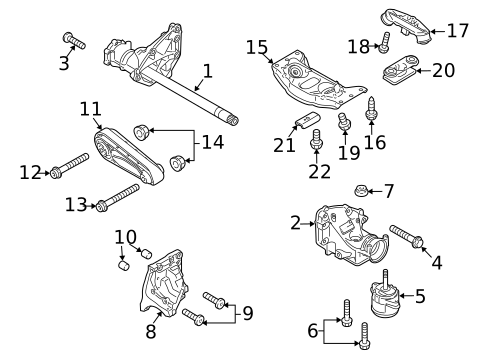 Cylinder Block Components for 2016 Porsche Panamera #4