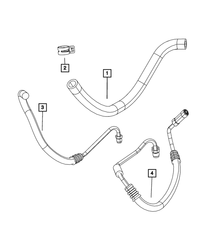 52059902AG - : Power Steering Return Hose for Mopar Image