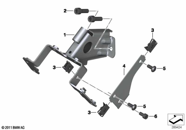 46517725072 - Frame and Mounting Parts: Bracket, Ignition and Steering Lock -  for BMW-Motorrad Image image