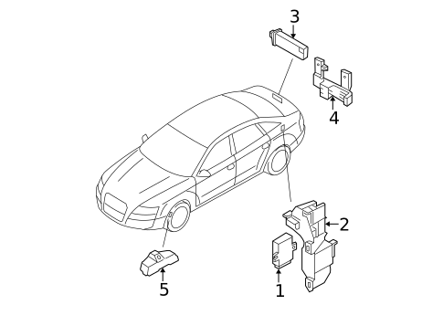 Tire Pressure Monitor Components for 2007 Audi A4 Quattro #0