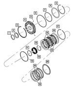68263853AA - Automatic Transmission Multi-Speed: Transmission 2nd And 4th Clutch Piston Retainer for Mopar Image