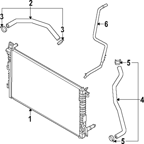 Radiator & Components for 2023 Kia Stinger #1