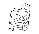 255860H010 - Exhaust: Heat Shield for Scion: tC | Toyota: Camry, Highlander, RAV4, Solara Image