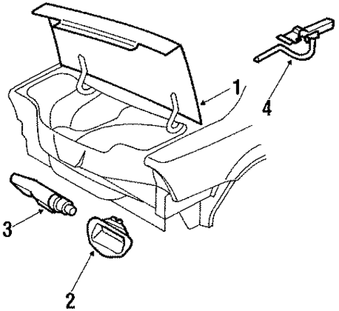 Lid & Components for 1990 Chevrolet Beretta #0