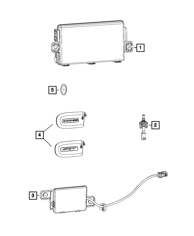 68234229AD - Electrical: Hub Receiver for Mopar Image image